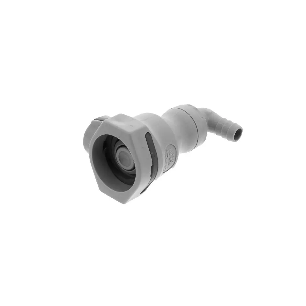 Udc Valved Elbow Hose Barb Coupling Body - 3/8 Id Barb Epdm O-Ring 2