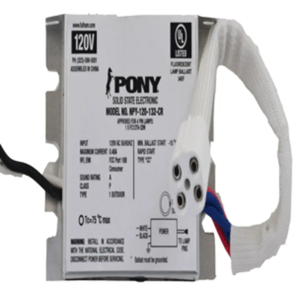 Fulham Pony Electronic Ballast Npy-120-132-Cr 1