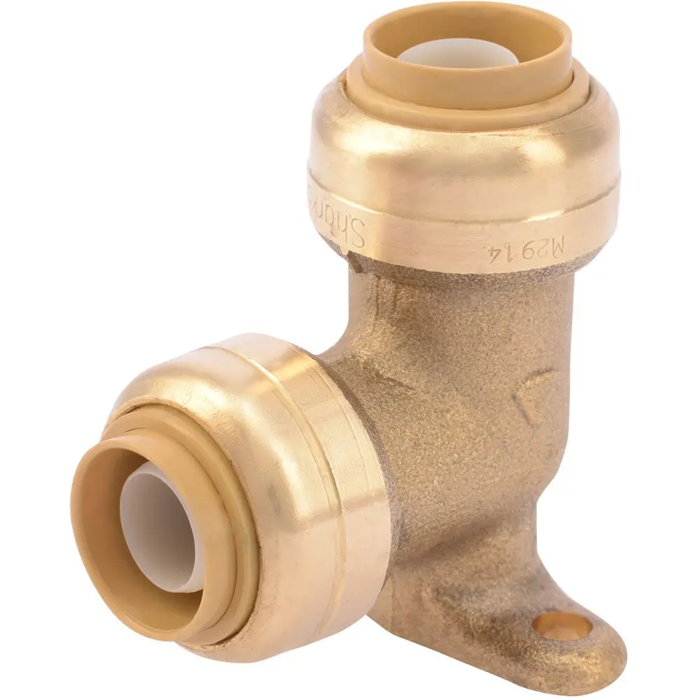 Sharkbite® U249lf Lead-Free Brass Push-To-Connect Drop-Ear Elbow - 1/2" X 1/2" 1