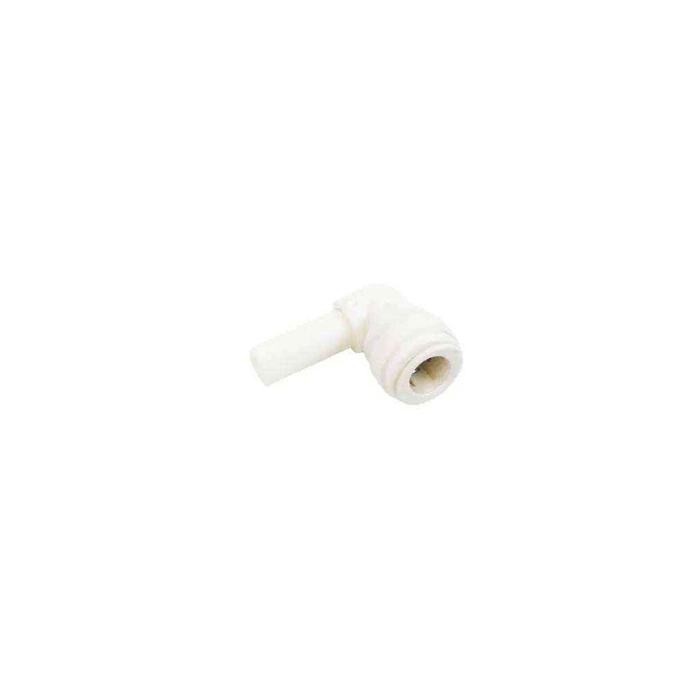 Dmfit Plug In Elbow Pp White 3/8 Qc X 3/8 Od Stem 1