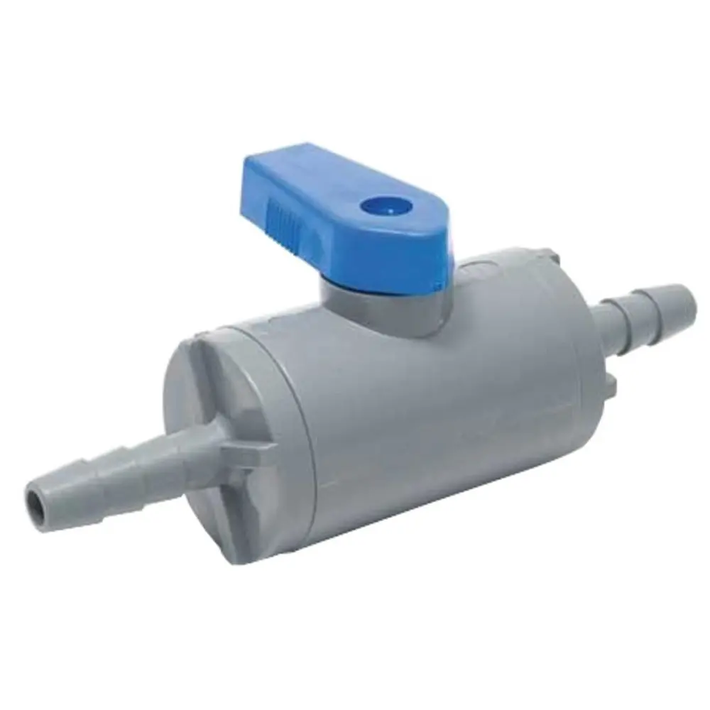 Smc Inline Ball Valve Pvc Barb - 1/4 Id Barb X 1/4 Id Barb 1