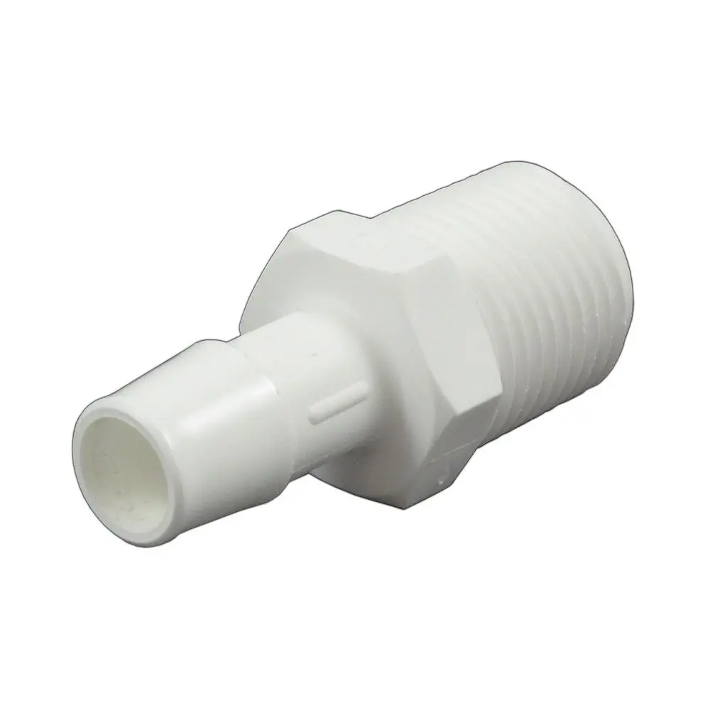 Male Barb Connector Polypropylene - 1/2 Id Barb X 1/2 Mnpt 1