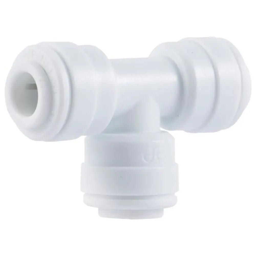 John Guest 3/8" Speedfit Union Tee - White 1
