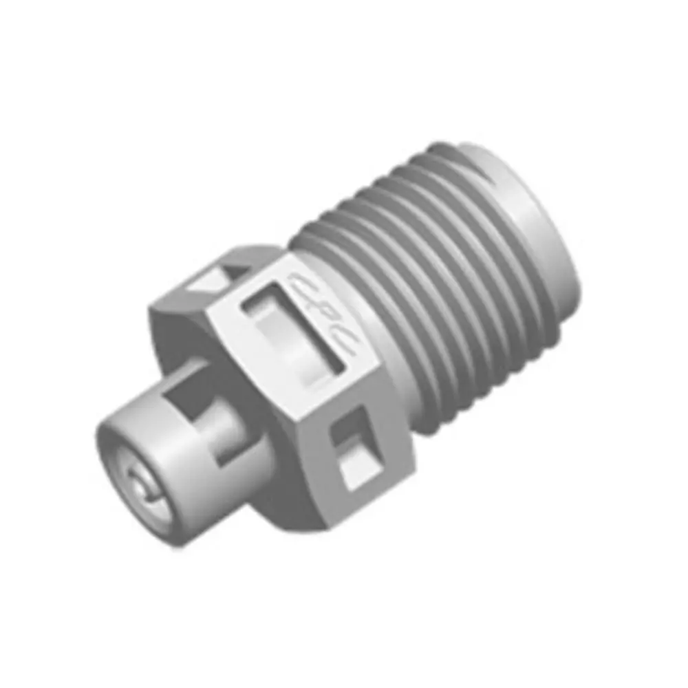 Fitquik Pvdf (Kynar) Thread To Tube Straight Fitting - 1/8 Npt To 1/16 Id Barb 1