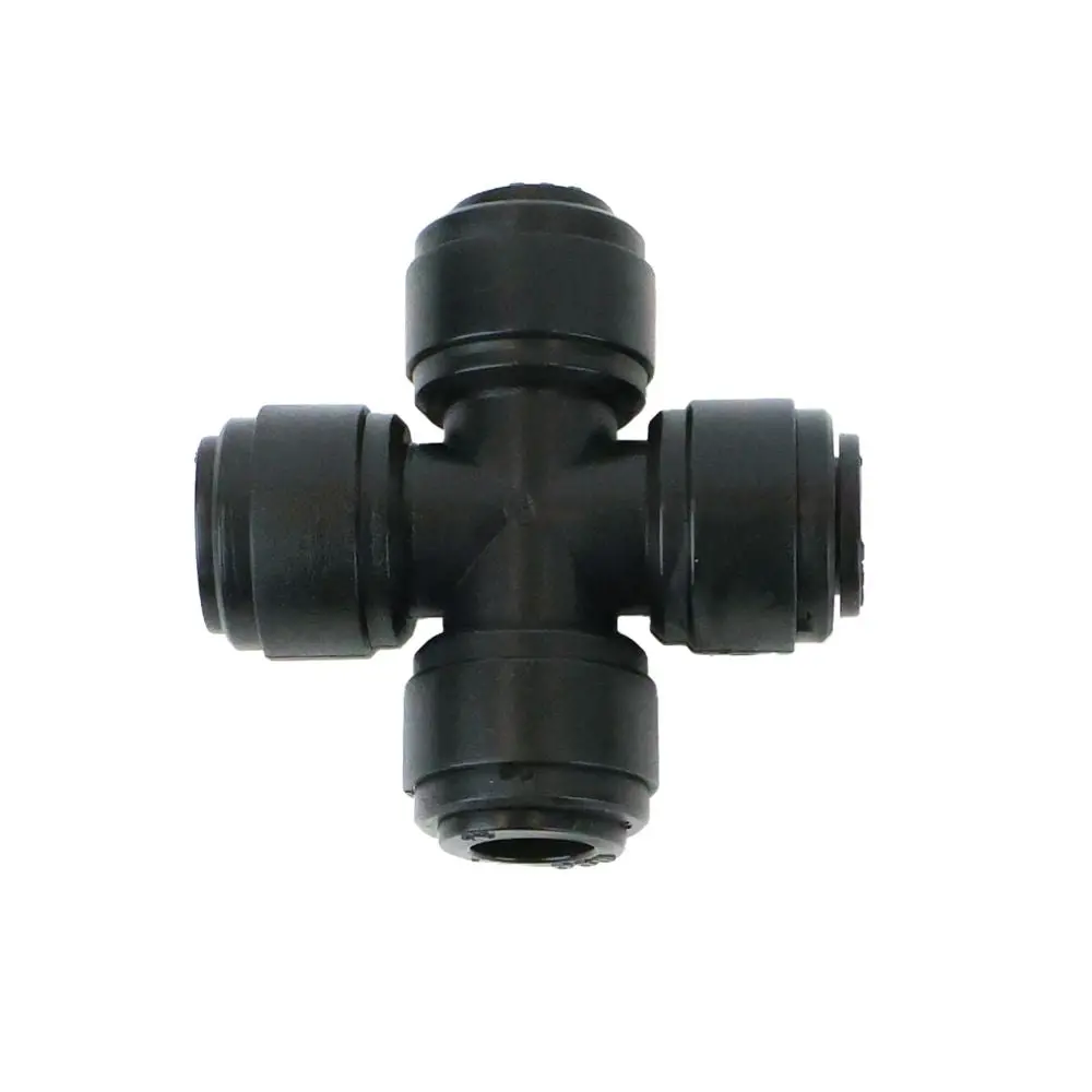 Neofit - Acetal Black Union Cross 3/8" Tube 1