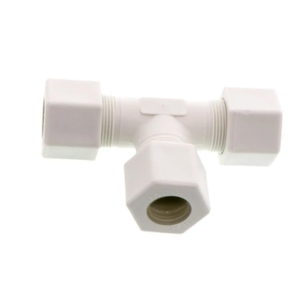 Jaco 70-10-P-Pg Polypropylene Union Tee 5/8 Od Tube X 5/8 Od Tube X 5/8 Od Tube 1