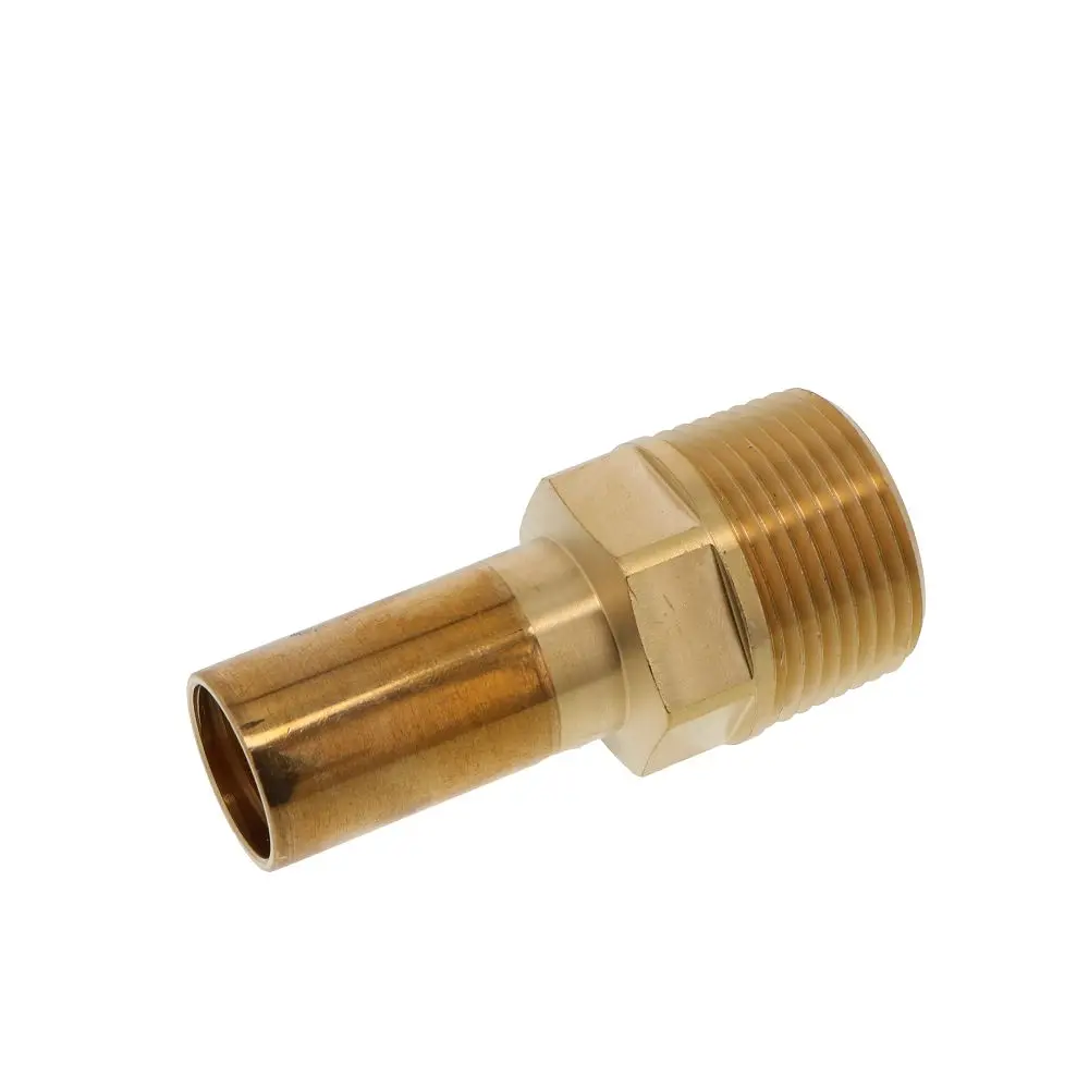 John Guest Brass Male Stem Adapter Npt - 22Mm X 1 Npt 1