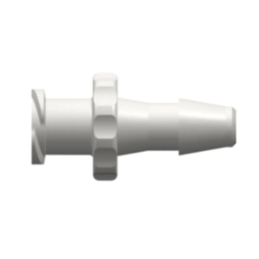 Linktech Female Luer Thread Style To 200 Series Barb, 5/32" (4.0 Mm) Id Tubing, White Nylon 1