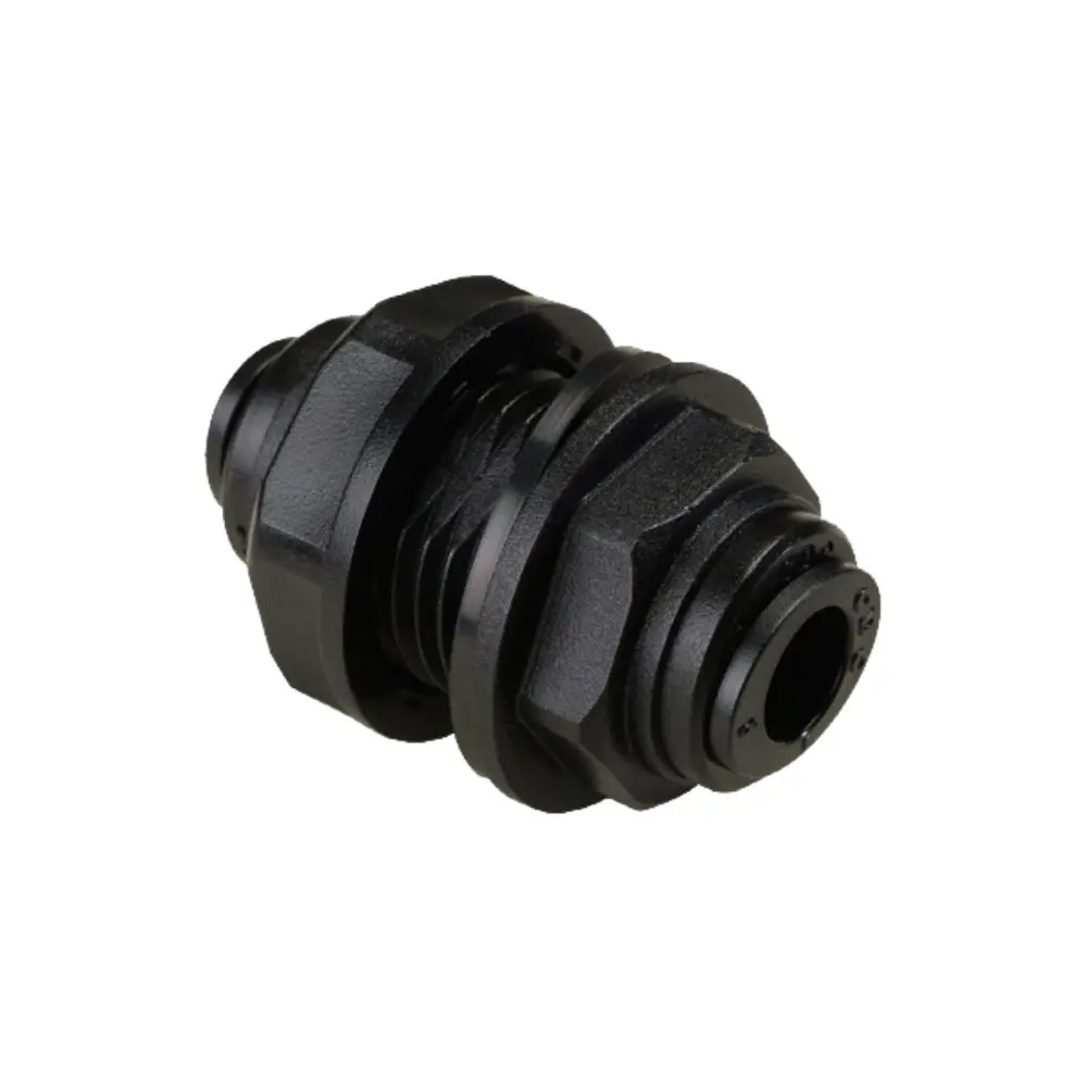 Neofit - Acetal Black Bulkhead Connector 4Mm (5/32") Tube 1