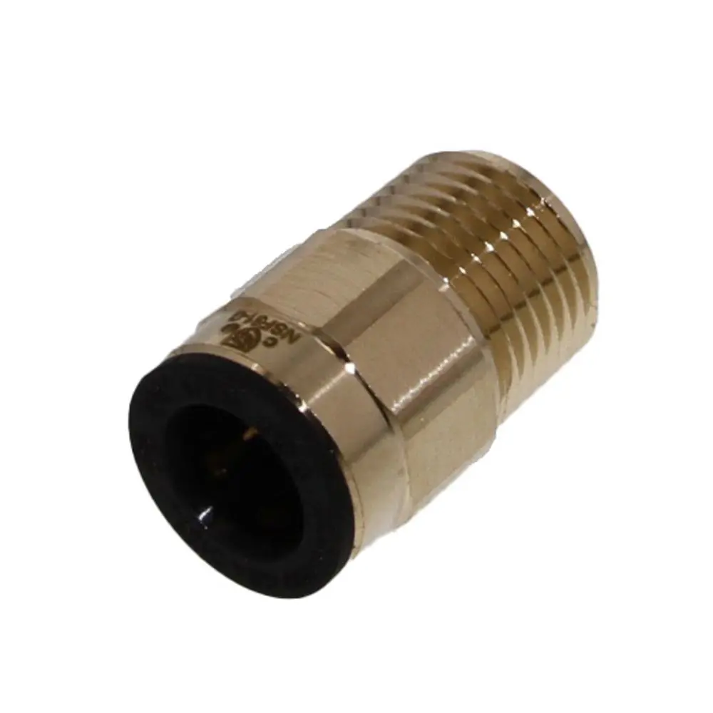 John Guest Lead-Free Prolock Brass Male Connector Npt - 1/2 Cts X 3/4 Npt 1