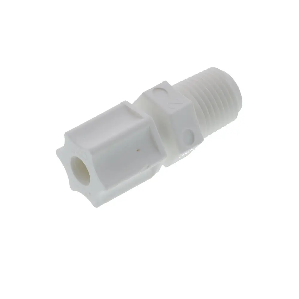 Jaco 10-4-4-P-Pg Polypropylene Male Connector 1/4 Od Tube X 1/4 Mpt 1
