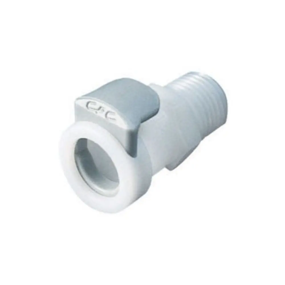 1/4 Bspt Non-Valved  Acetal (Pom) Coupling Body 1
