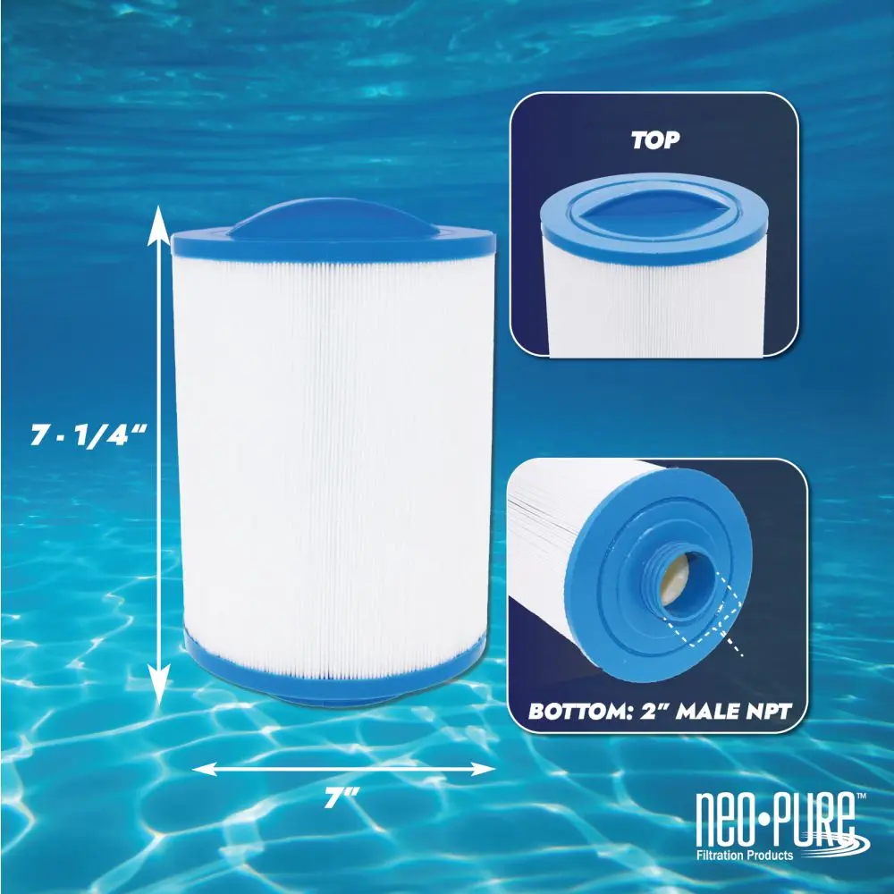 Neo-Pure Ps-730-Db Pool And Spa Filter 7" X 7-1/4" 2