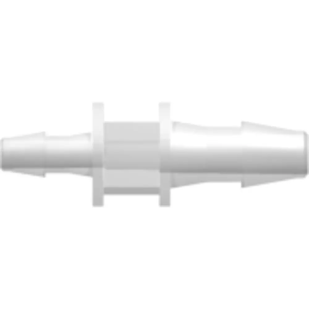 Linktech Straight Through Reduction Tube Fitting With 200 Series Barbs, 3/32" (2.4 Mm) And 1/16" (1.6 Mm) Id 1