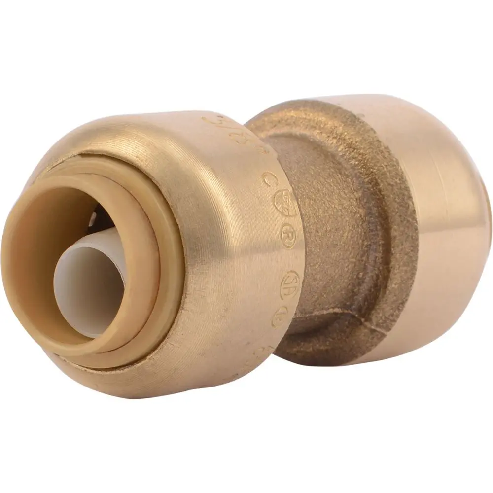 Sharkbite® U006lf Lead-Free Brass Push-To-Connect Coupling - 3/8" X 3/8" 1