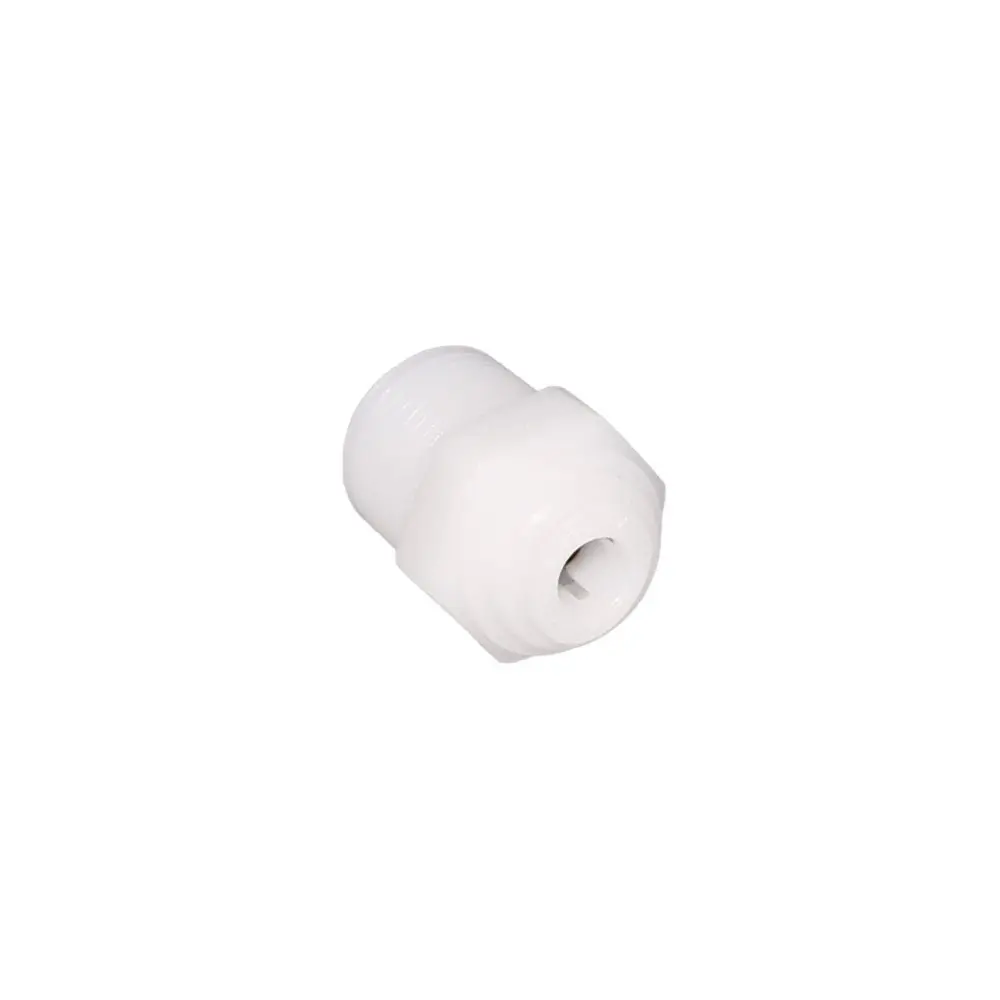 Neofit - Acetal Natural White Male Connector 1/2" Tube X 3/8"Nptf 3