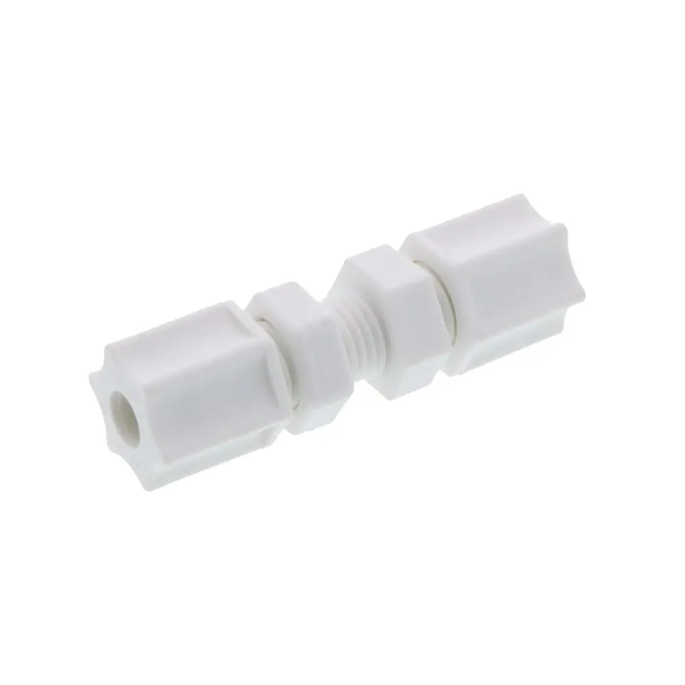Jaco 20-4-P-Pg Polypropylene Bulkhead Union 1/4 Od Tube X 1/4 Od Tube 1