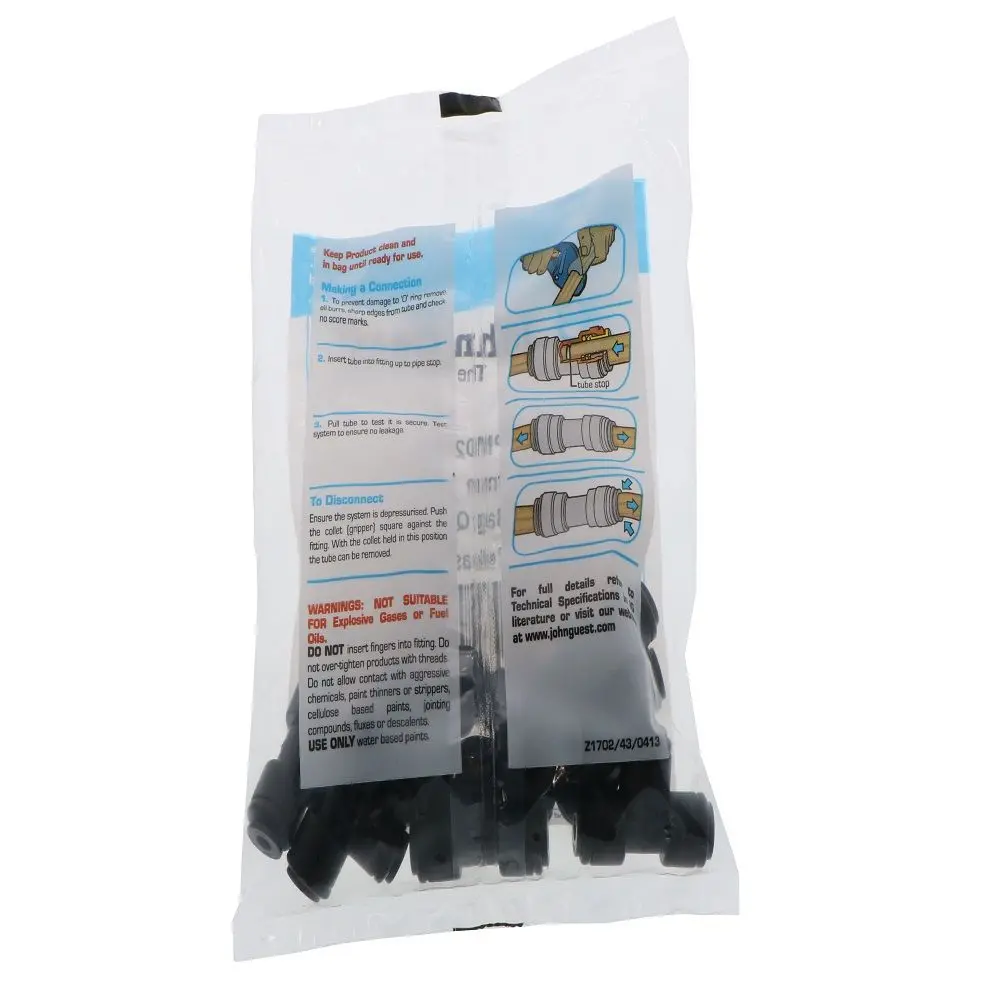John Guest Union Tee Black Acetal - 4Mm 3