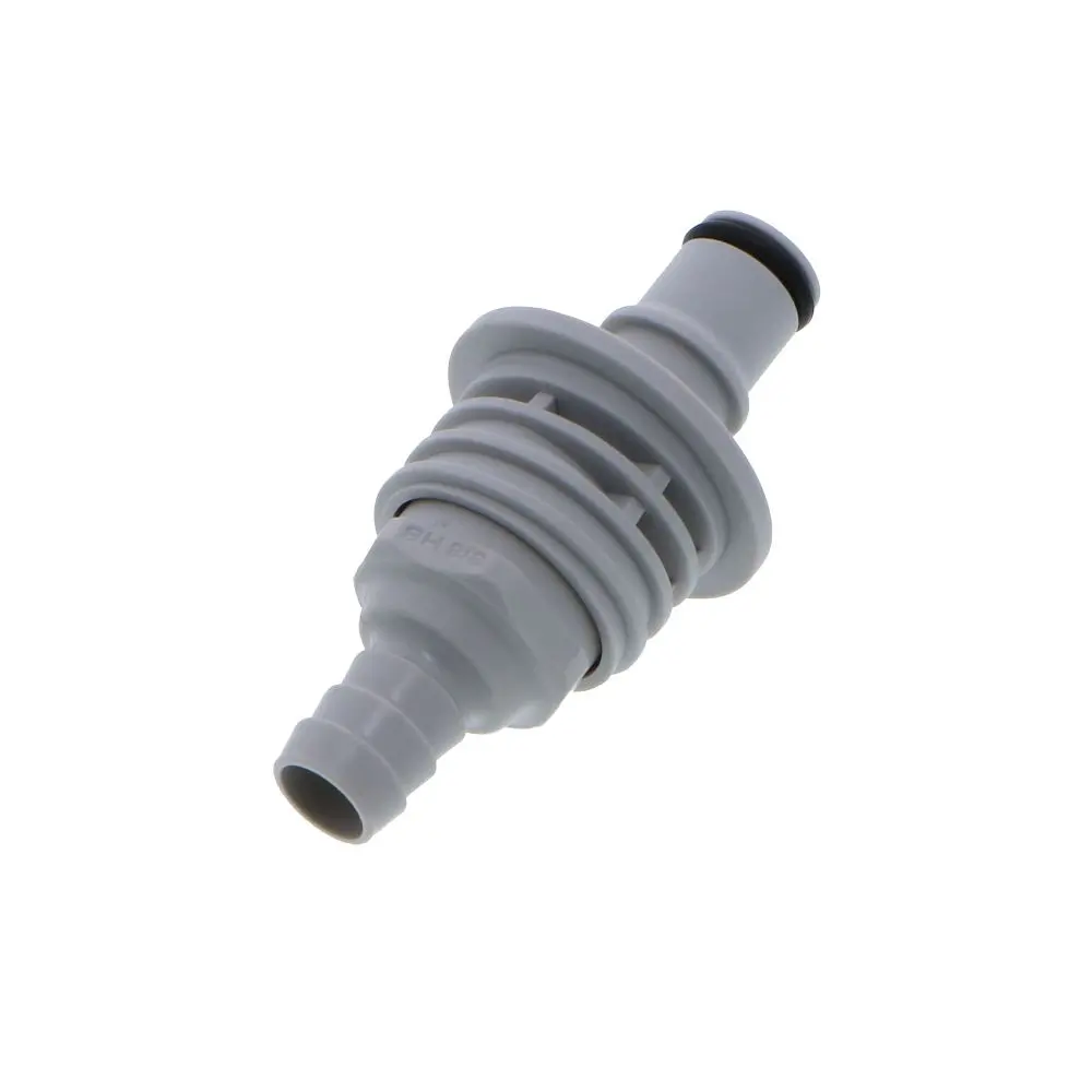 Ns4d42006 Valved Panel Mount Hose Barb Coupling Insert 3/8 Id Barb 2