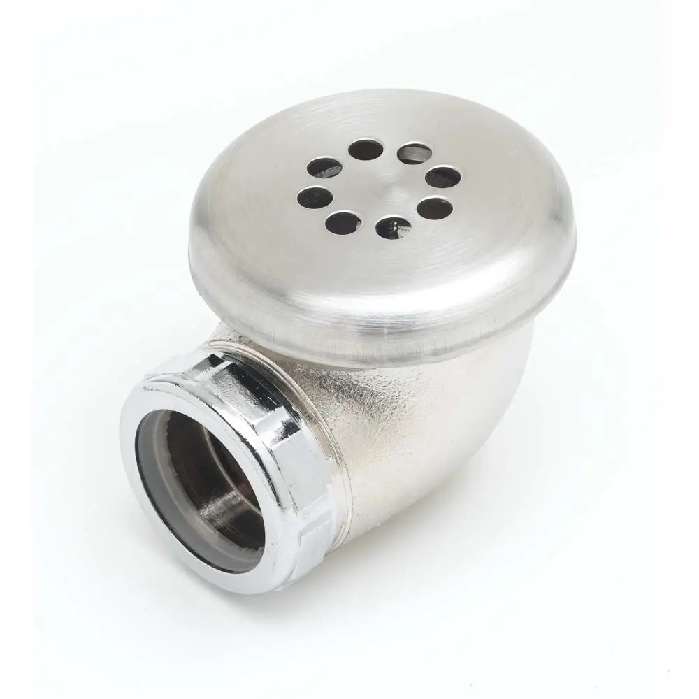 T&S Brass 011356-45 Overflow Head Assembly, Chrome Plated Brass Body & Ss Strainer 1