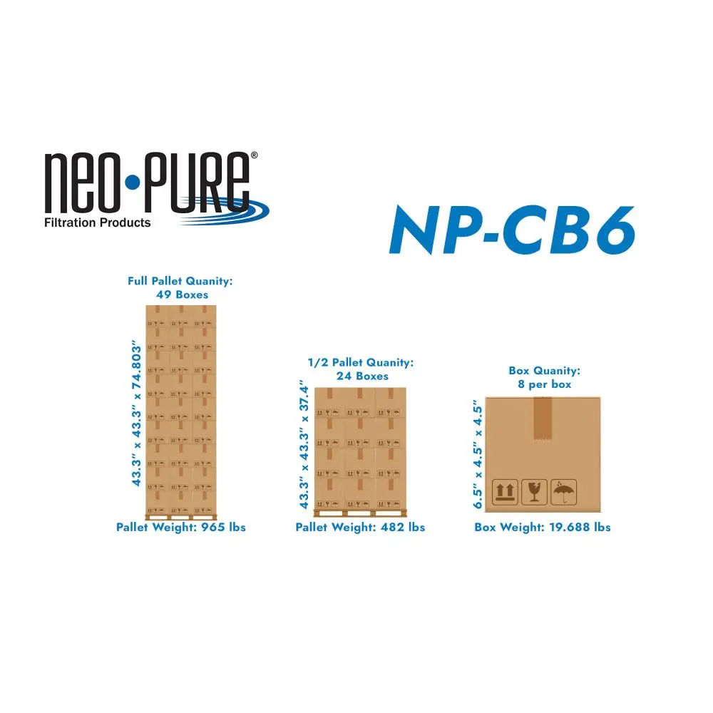 Neo-Pure Np-Cb6 Aquaversa Cb6 Compatible Carbon Block Filter Cartridge 2