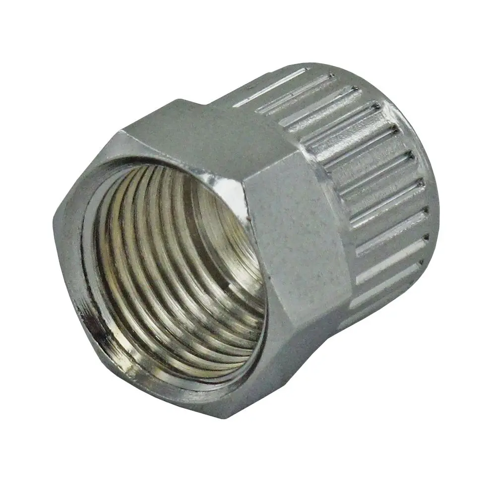 1/4" Ptf Ferruleless Chrome Plated Nut For Polytube (Colder 100800) 1