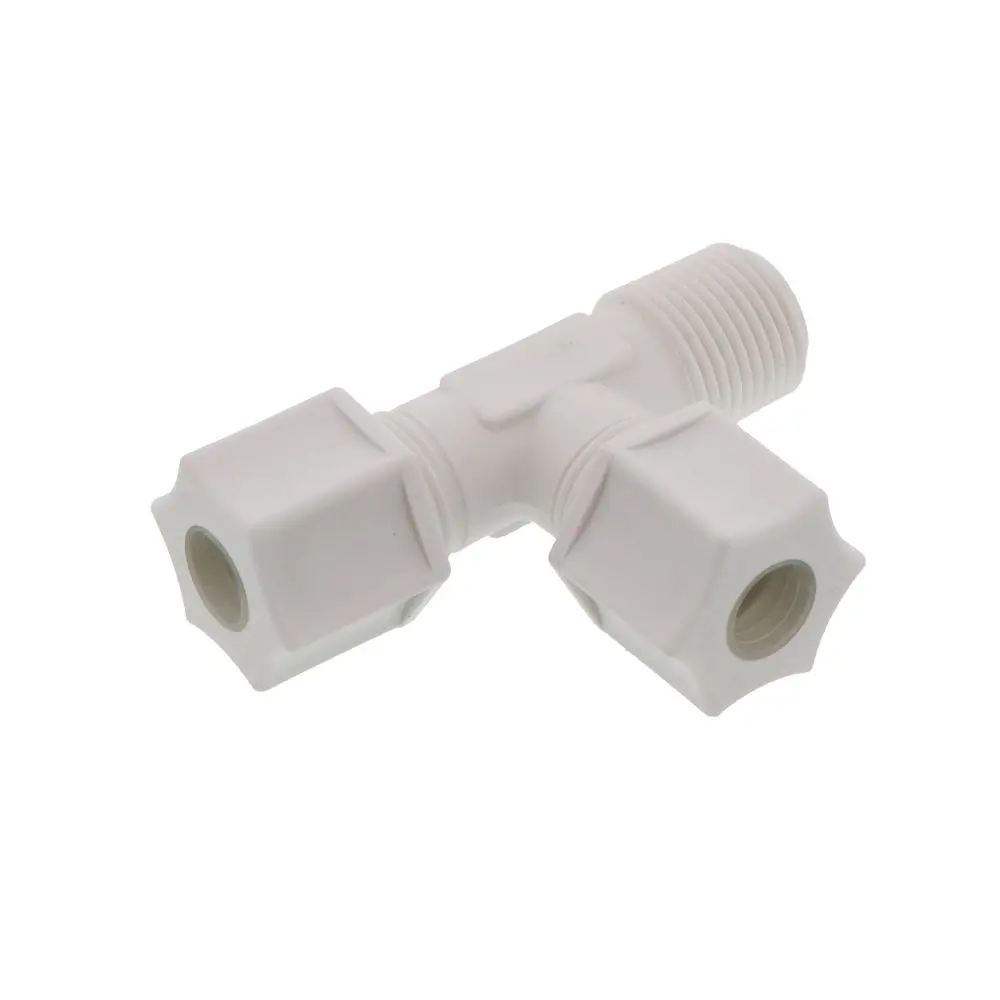 Jaco 75-6-6-P-Pg Polypropylene Male Run Tee 3/8 Od Tube X 3/8 Mpt 1