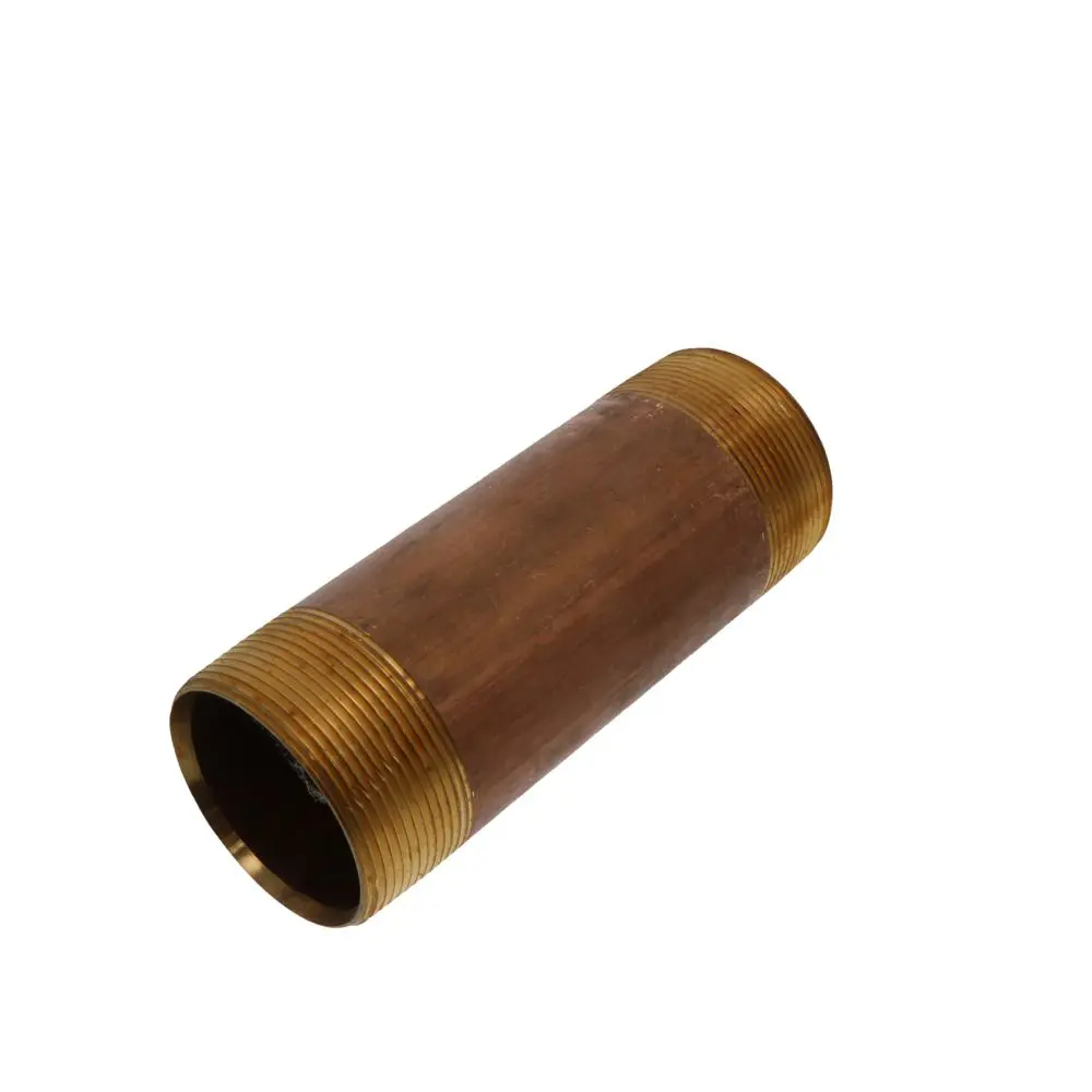 Lead-Free Red Brass Pipe Nipple 2 Mip X 6 1