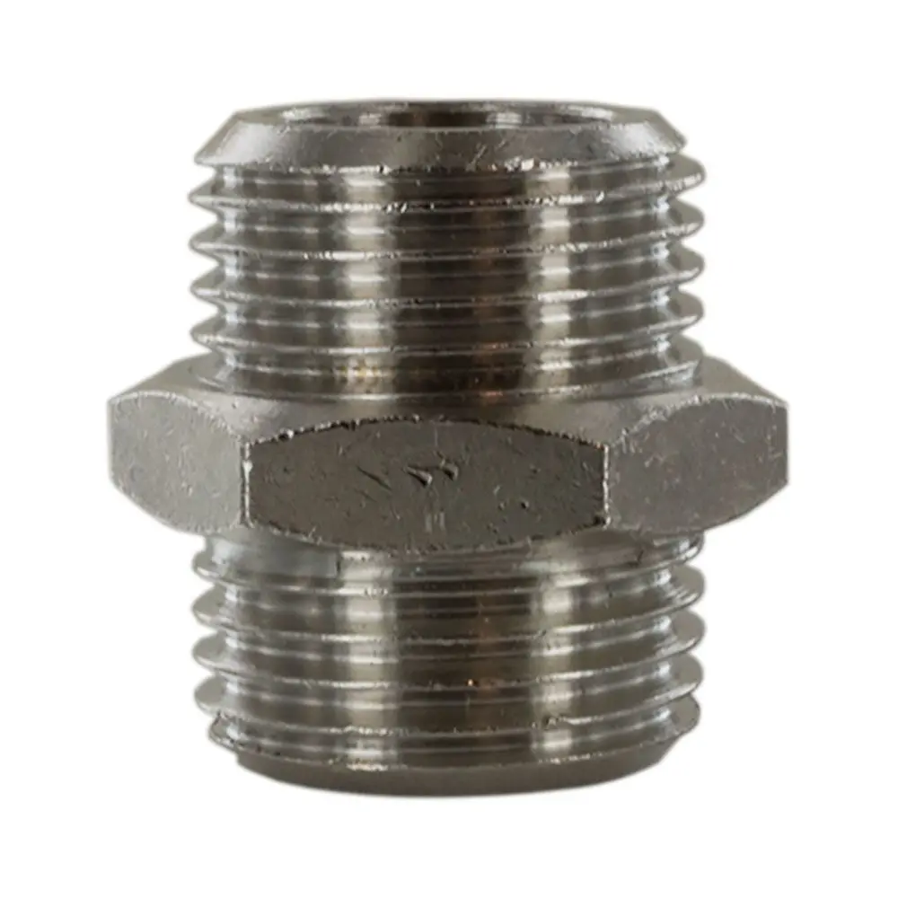 Parker Legris Nickel Plate Brass 1/2" Bspp X 1/2" Bspp 1