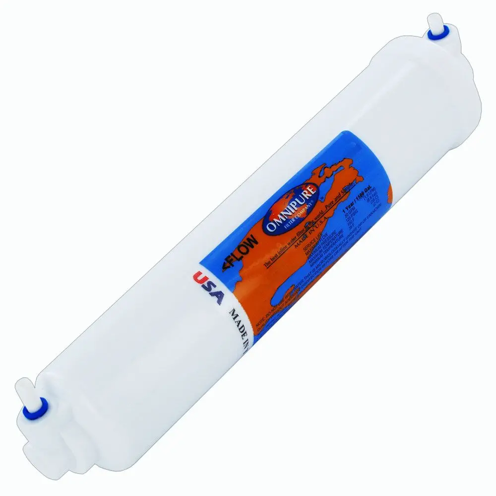 Omnipure Inline K2533-Ss/K2540-Ss Gac Postfilter - 10" X 2" Filter - 1/4" 90 Deg Elbow Quick Connect 1