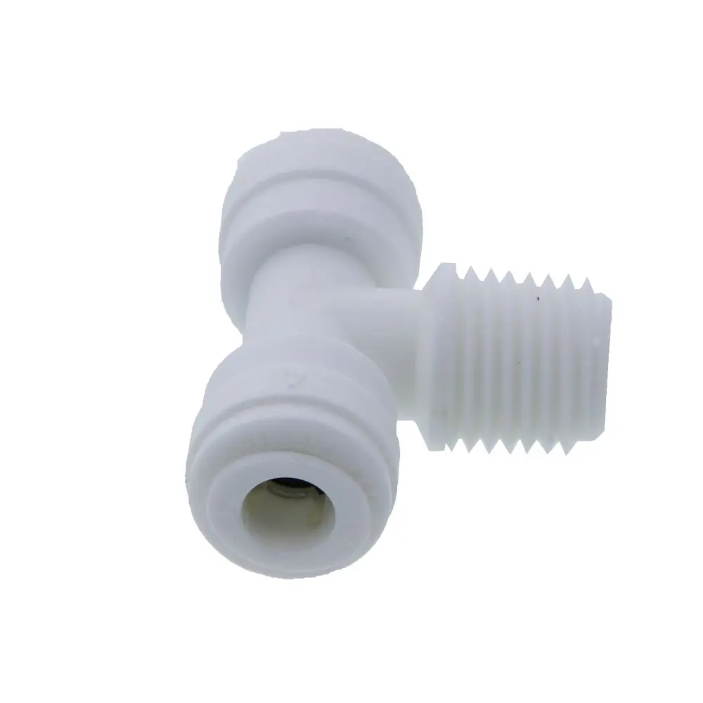 Dmfit Male Tee Union - 1/4" Push-In X 1/4" Nptf 2
