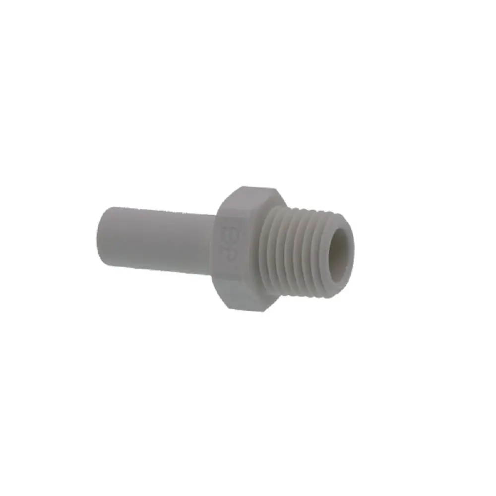 John Guest Stem Adapter Polypro - 3/8 X 1/4 Nptf 1