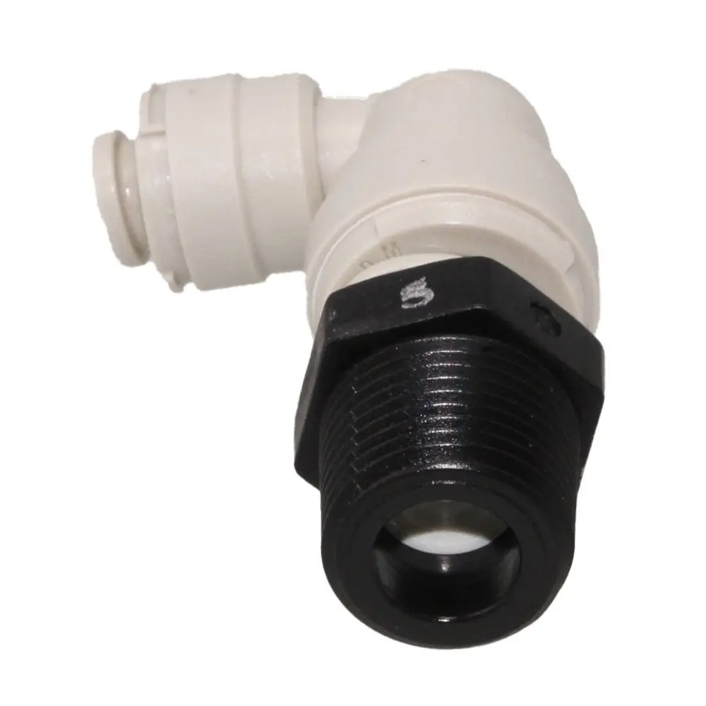 Swivel Elbow With 0.5 Gpm Flow Restrictor 1/4 X 3/8 Mpt 1