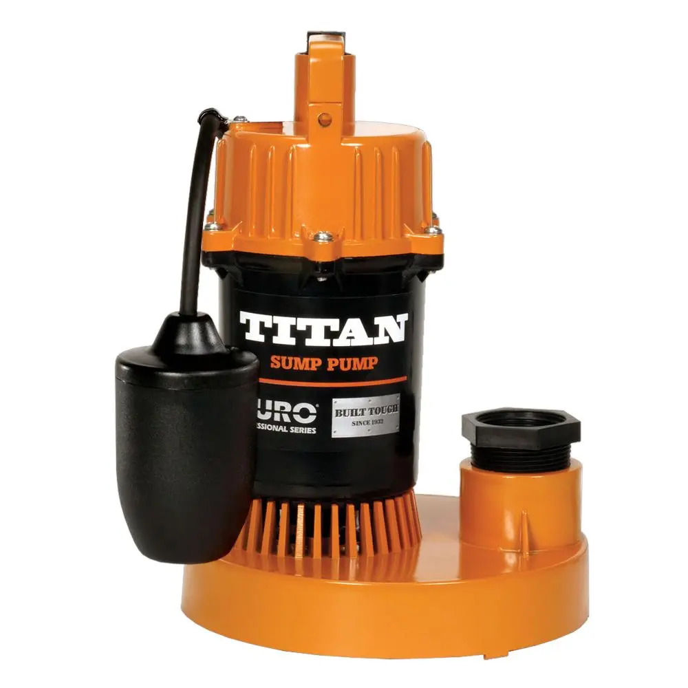 Titan Basement Submersible Sump Pump 1/2 Hp - Tethered Float 1