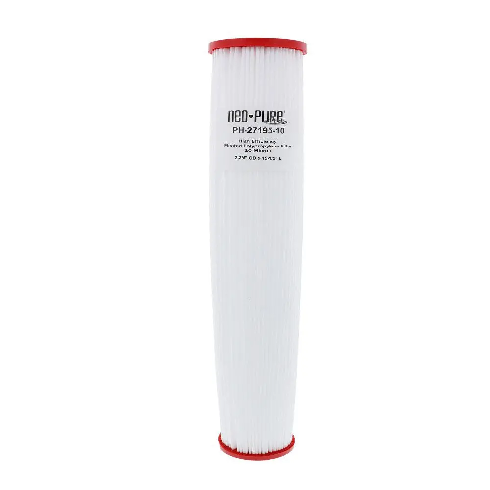 Neo-Pure Ph-27195-10 19-1/2" High Efficiency Pleated Filter 10 Micron 2