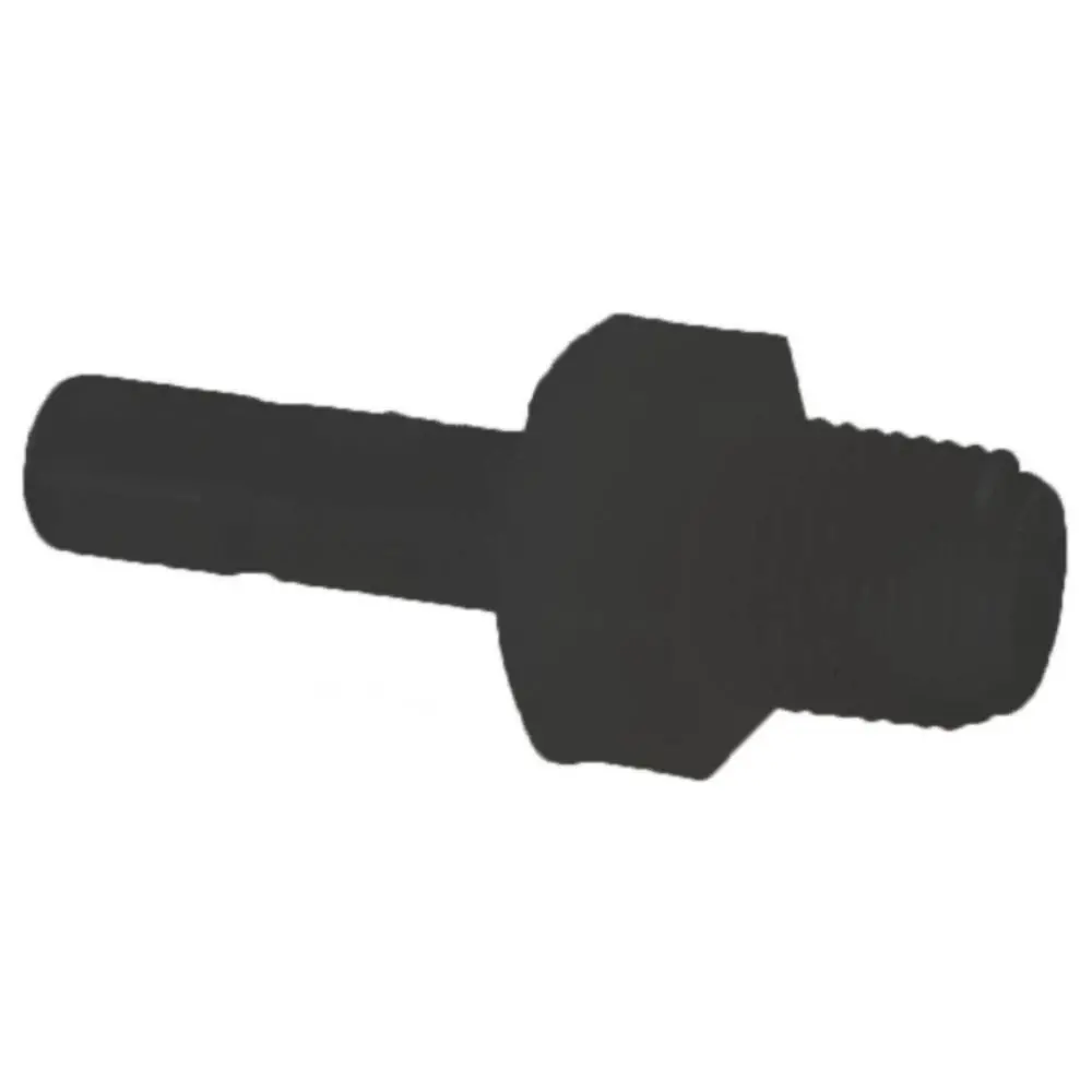 Kynar Pvdf Tube Stem Adapter Male - 3/8 X 1/4 Nptf Black 1