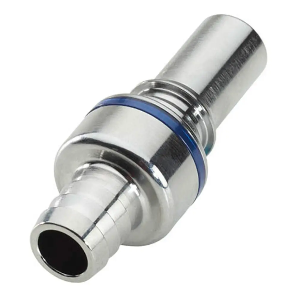 Lq6d22008blu Valved In-Line Liquid Cooling Coupling Insert 1/2 Id Barb Cool Blue 1