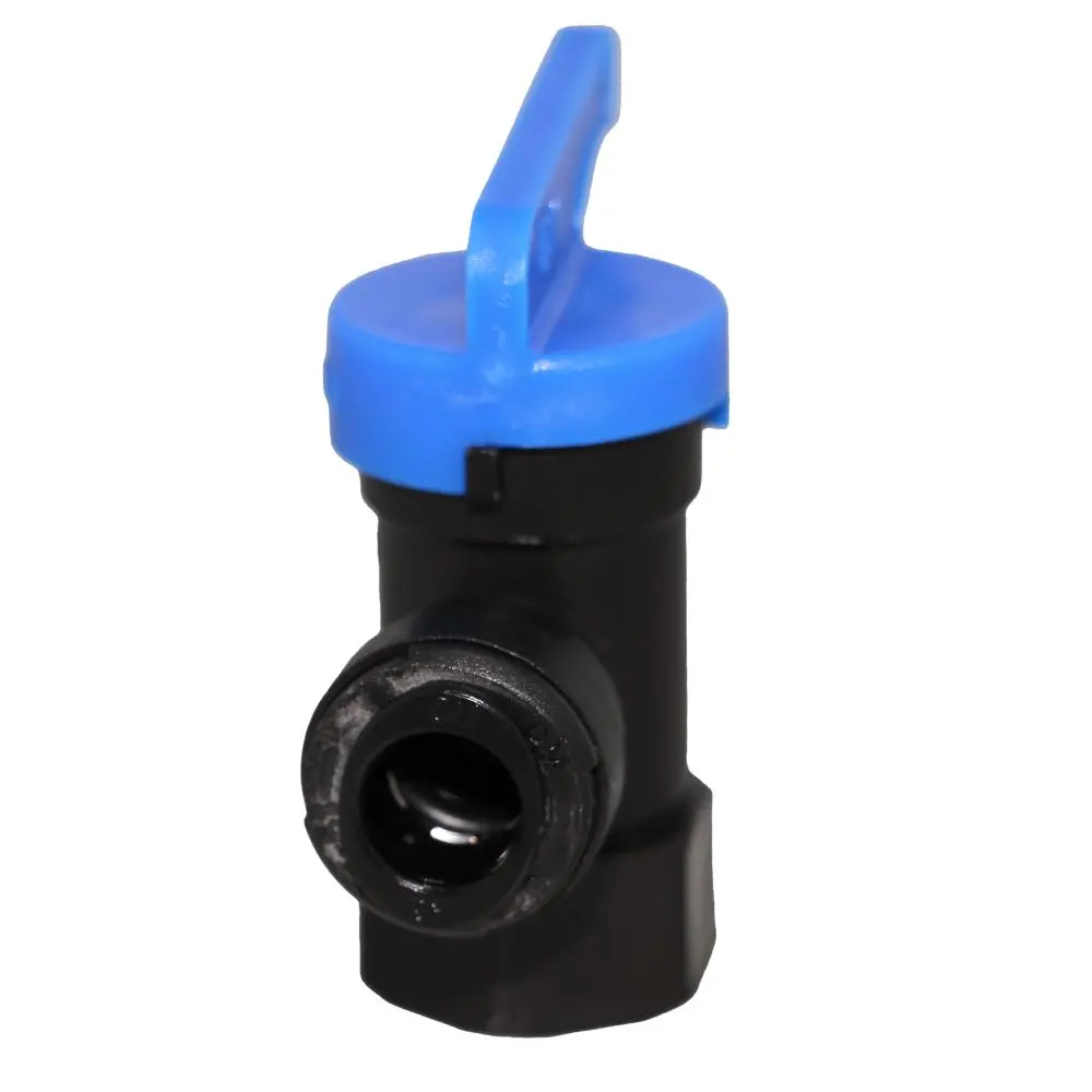 Neofit Tank Valve Polypropylene Black Female Elbow Nptf - 3/8" X 1/4" Nptf 2