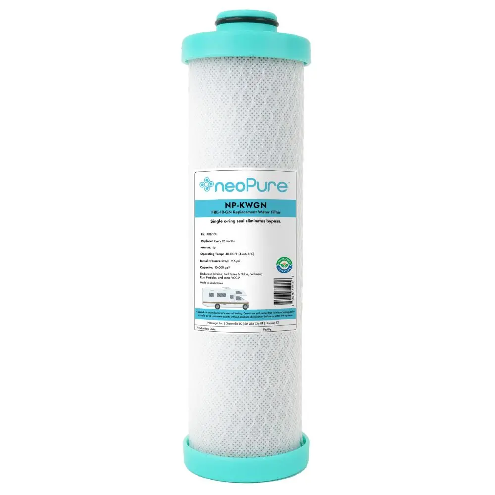 Neo-Pure Rv Filter For Forest River Fre-10-Gn - Aqua End Caps 1