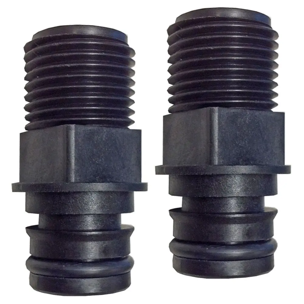 3/4 Quad Port X 1/2" Npt Straight Fittings (Pair) 1