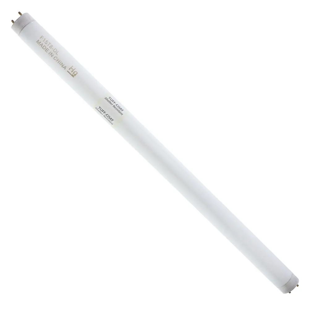 Shatter Resistant Safety Coated F15t8 D/Alto Fluorescent Lamp - 15W 1