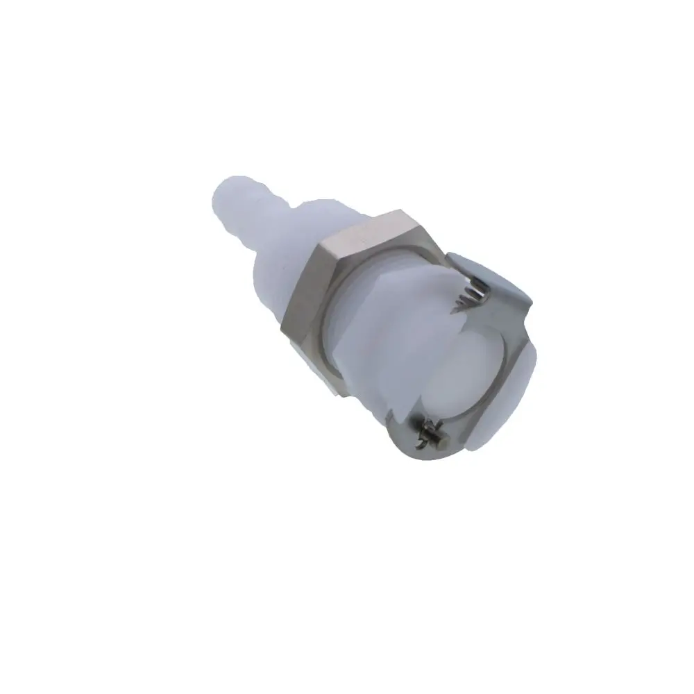 Plcd16004 Valved Panel Mount Hose Barb Coupling Body 1/4 Id Barb 2