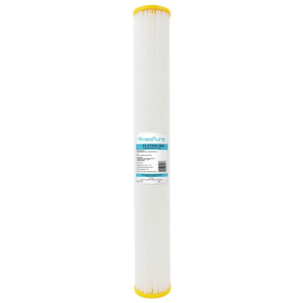 Neo-Pure Ps-27200-100 20" High Efficiency Pleated Filter 100 Micron 1