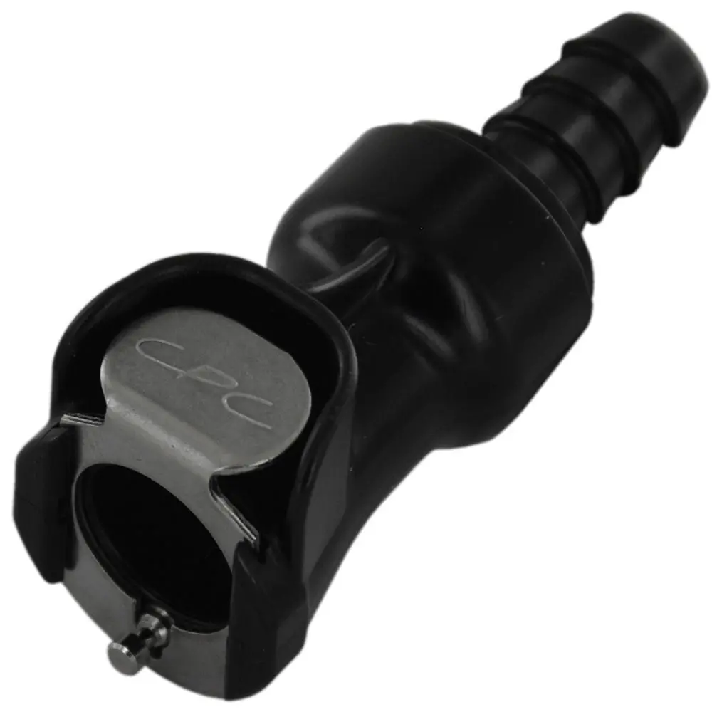 Plcd17005vb Valved In-Line Hose Barb Black Coupling Body 5/16 Id Barb Viton O-Ring 1