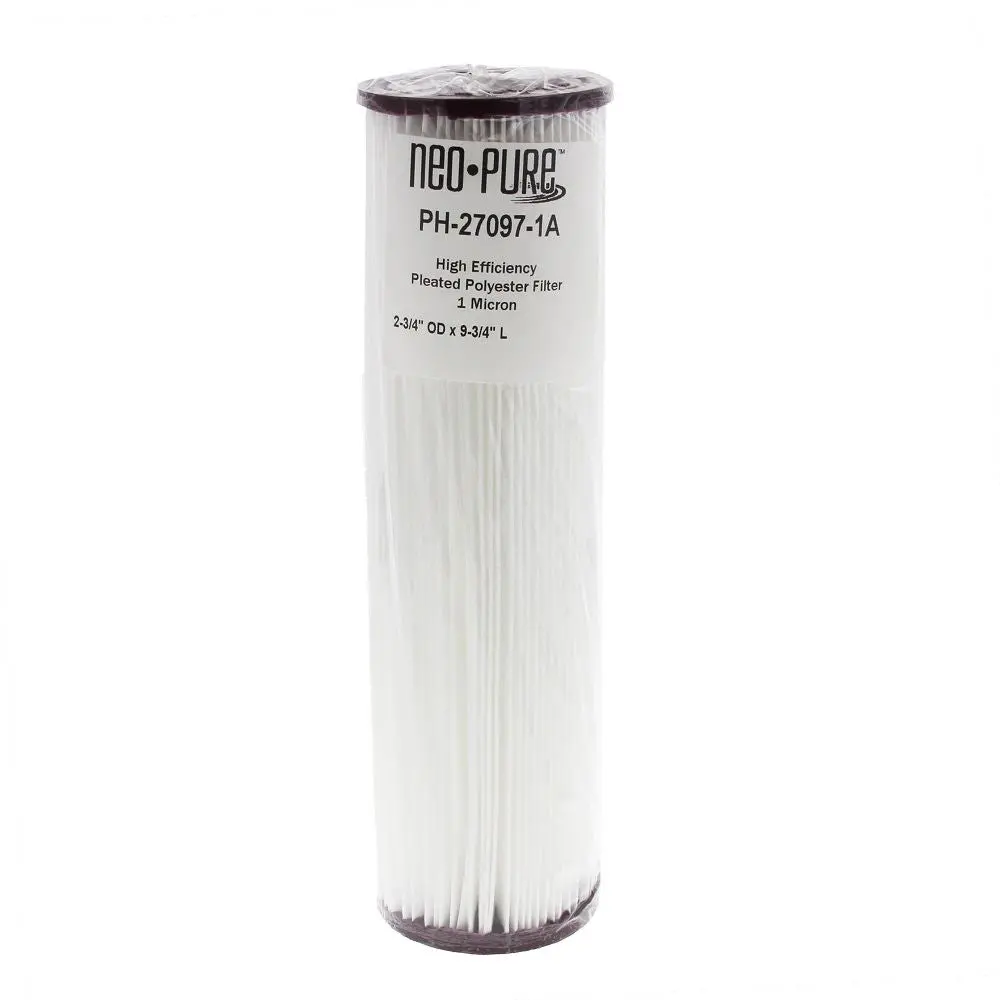 Neo-Pure Ph-27097-1A 9-3/4" High Efficiency Pleated Filter 1 Micron Abs 1