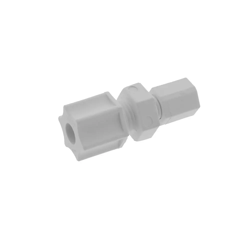 Jaco 15-4-2-P-O Polypropylene Union Connector 1/4 Od Tube X 1/8 Od Tube 1