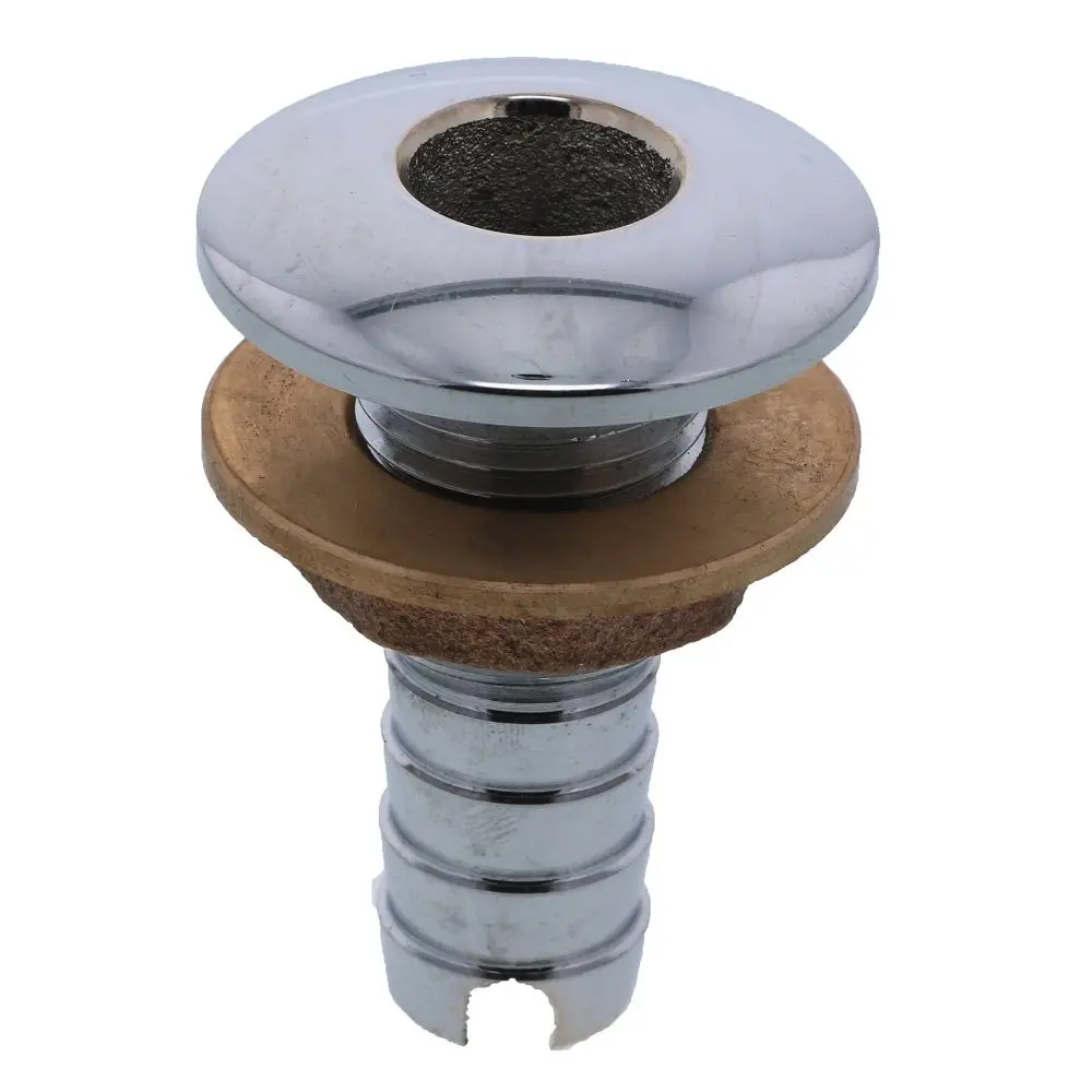Watts Marine Chrome Plated Barbed Thru-Hull Fitting With Nut - 5/8" 2
