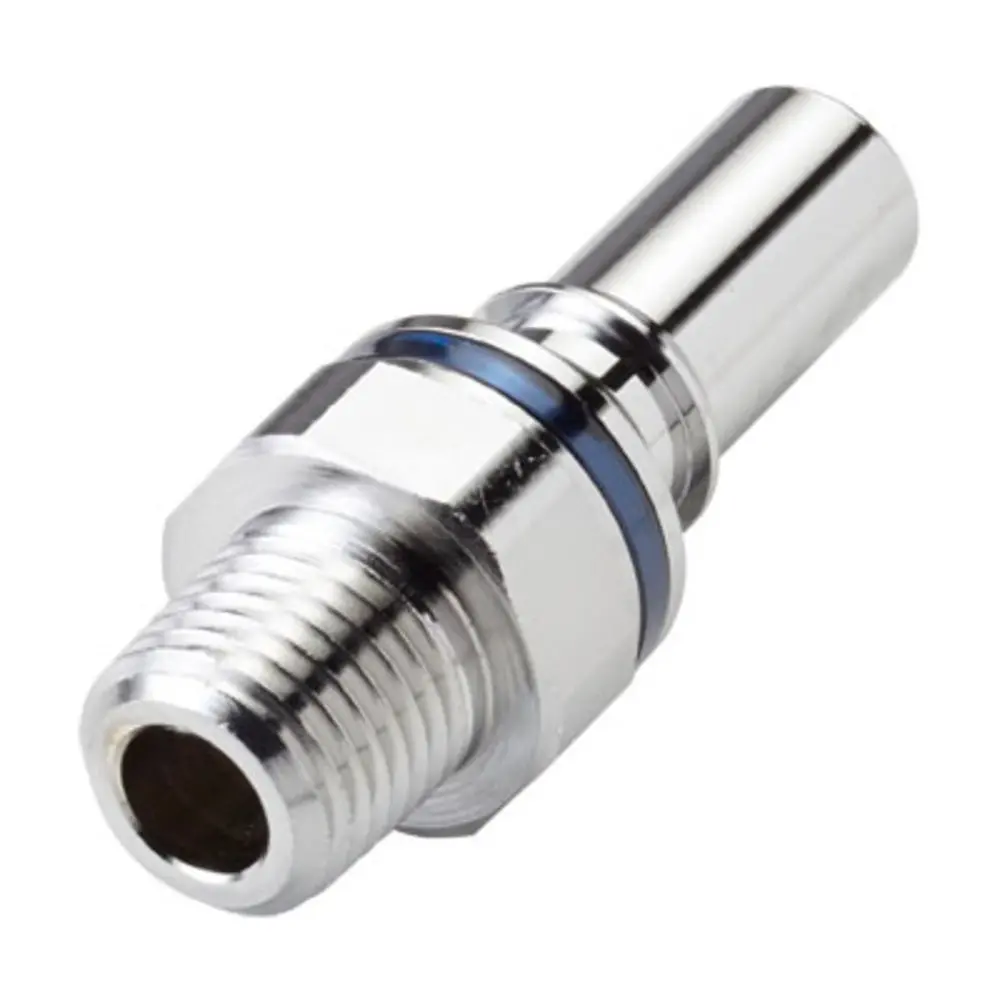 Lq4d24004blu Valved Pipe Thread Liquid Cooling Coupling Insert 1/4 Npt Cool Blue 1