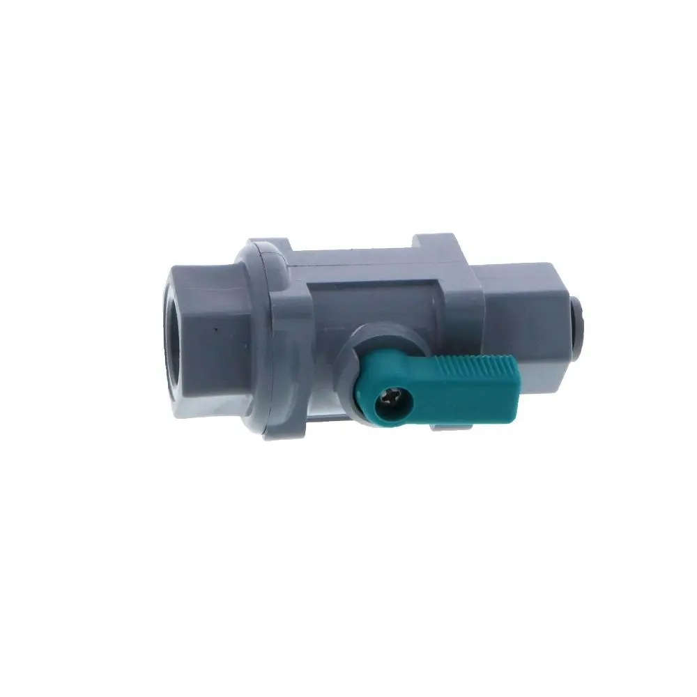 Inline Ball Valve Pvc - 1/4 Tube X 1/4 Female Nptf 3