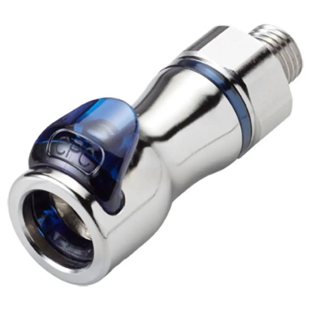 Lq4d30004blu Valved Straight Thread Liquid Cooling Coupling Body 1/4 Sae-04 Cool Blue 1